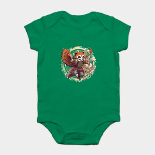 Red Panda Kung-Fu - Flying and Fighting with Furry Fury Baby Bodysuit